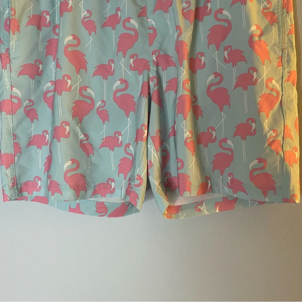 Elysian Men’s Swim Shorts Flamingos Size XL